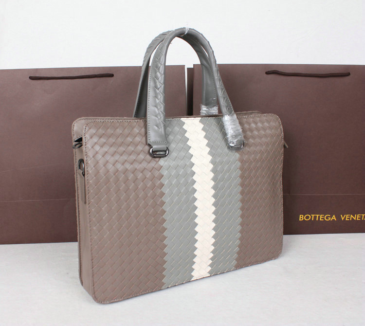 Bottega Veneta intrecciato VN briefcase M90008 khaki